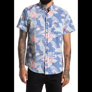 Vintage Summer Regular Tropical Fit Print Shirt - Size Small - New With Tags